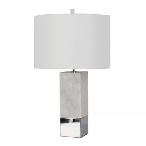 26.5"H MARBLE TABLE LAMP