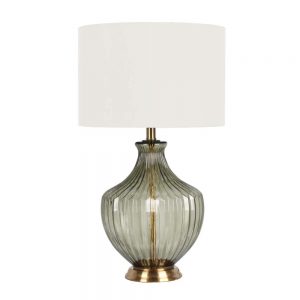 26"H GLASS TABLE LAMP