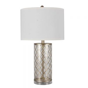 27"H GLASS TABLE LAMP