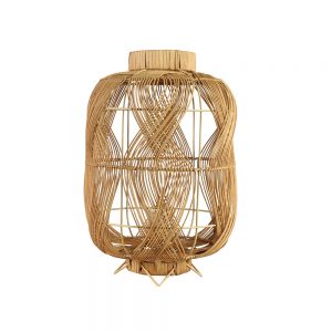 18"H RATTAN TABLE LAMP