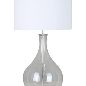 33.25"H GLASS TABLE LAMP