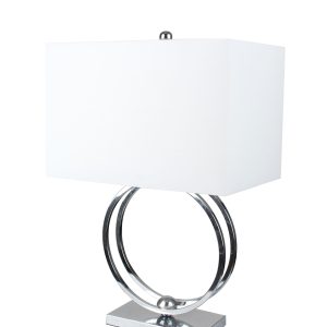 27.5"H METAL TABLE LAMP