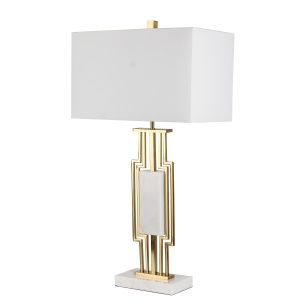 34"H METAL TABLE LAMP