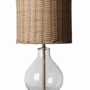 17.75"H GLASS TABLE LAMP