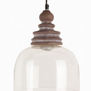 13.5"H GLASS TABLE LAMP
