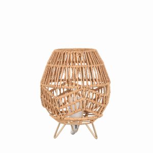 9"H  ROPE TABLE LAMP